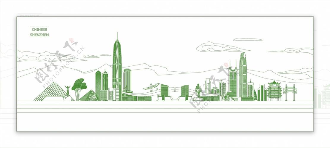 深圳地标线性城市标志性建筑